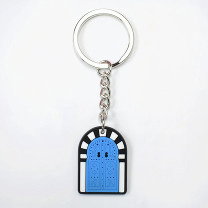Porte-clés Porte Bleue Traditionnelle ZINA