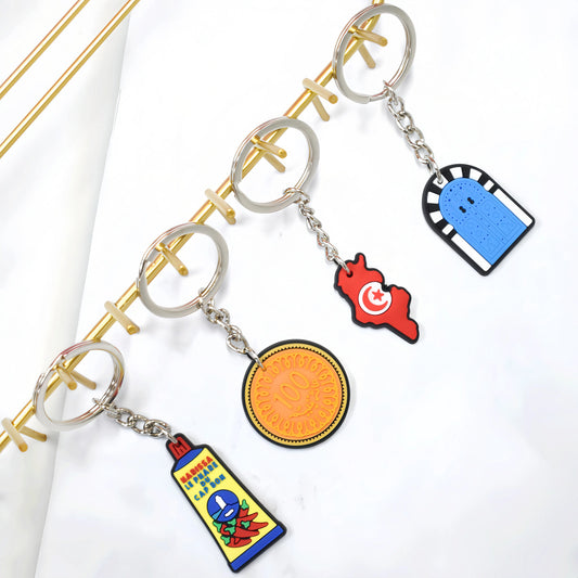 Porte-clés Porte Bleue Traditionnelle ZINA