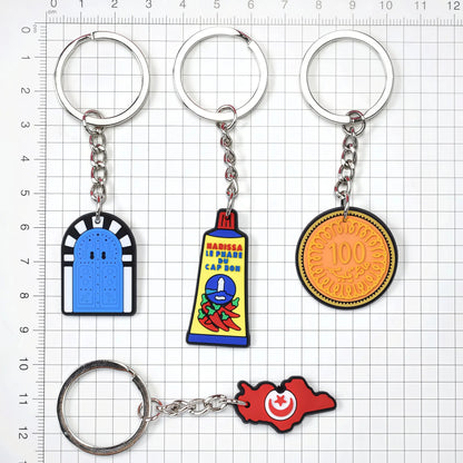 Porte-clés Porte Bleue Traditionnelle ZINA