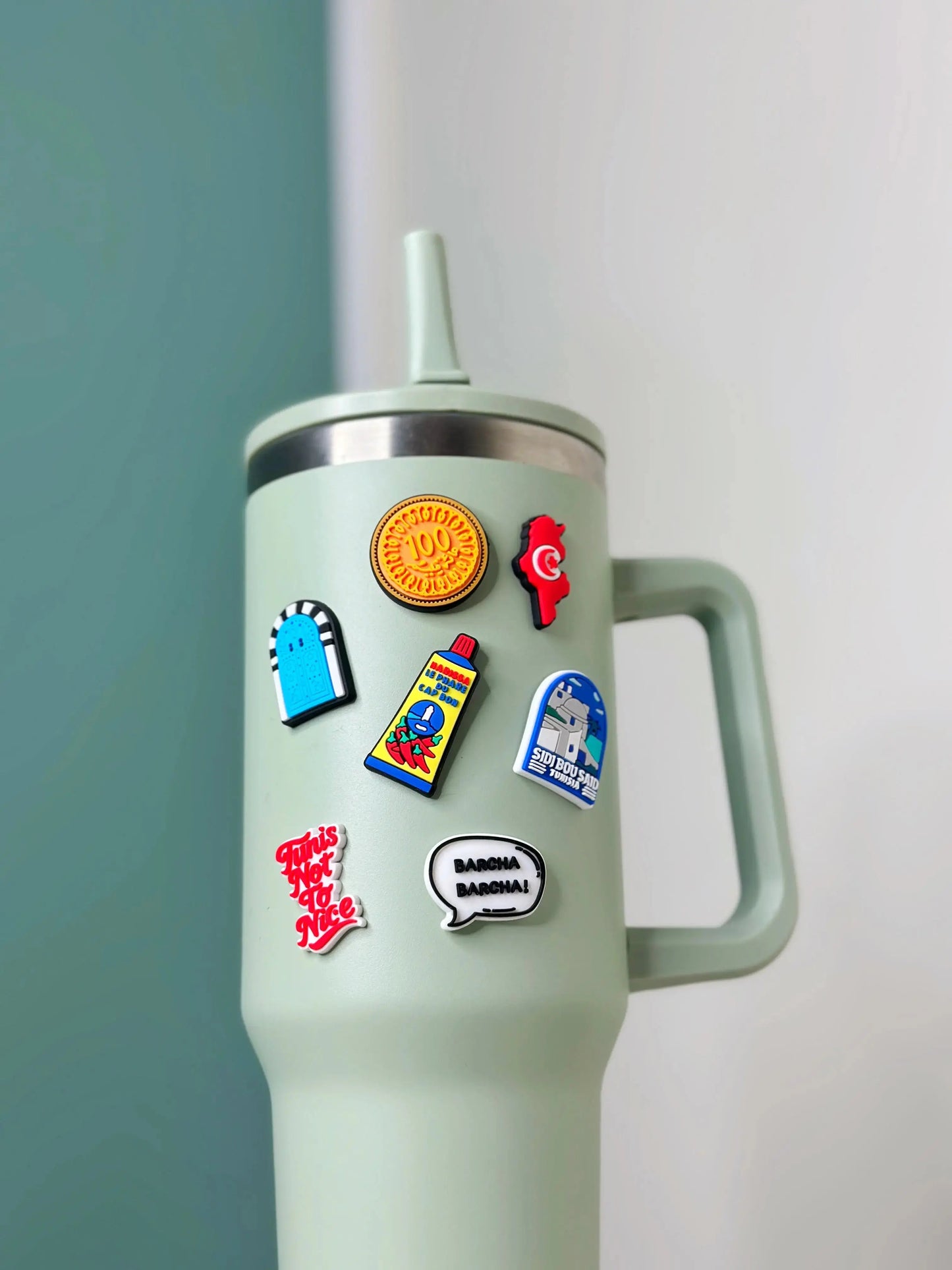 Sticker 3D Porte bleu ZINA