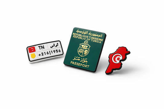Pack 3 pins 100% Tunisie TN ZINA