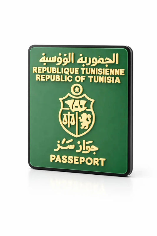 Sticker 3D Passeport Tunisien ZINA